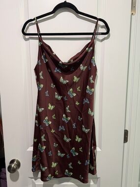 Urban Outfitters Cowl Neck Butterfly Dress